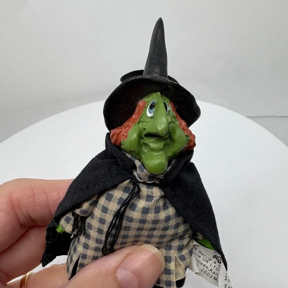 Russ Berrie Kathleen Kelly Critter Factory Witch Ornament Halloween 2623 1990s
